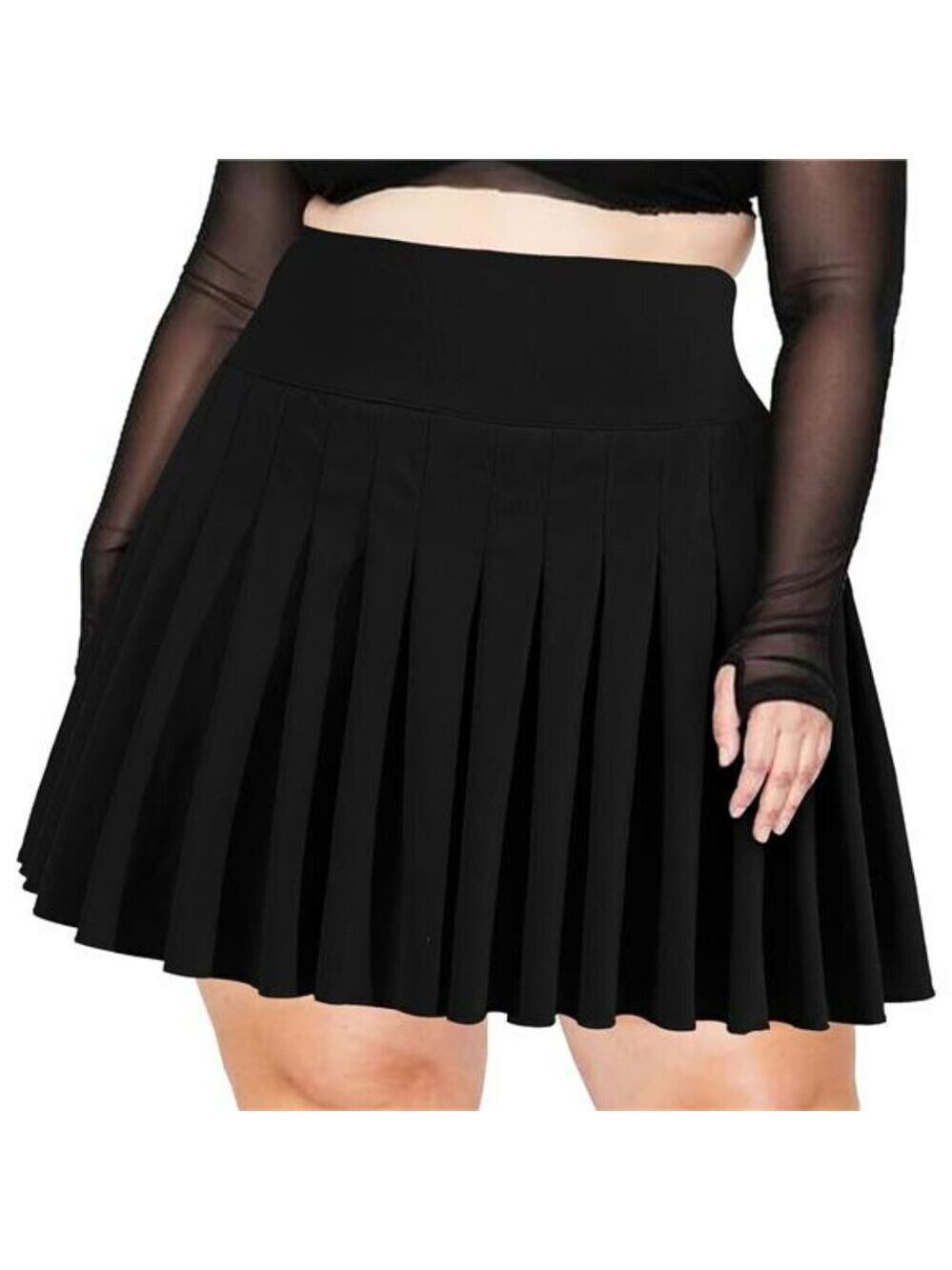 Plus Size Pleated Tennis Skirt High Waist Athletic Golf Skirt with Shorts